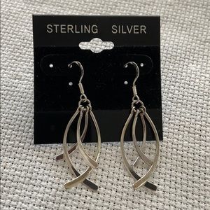 Sterling Silver Criss Cross Earrings